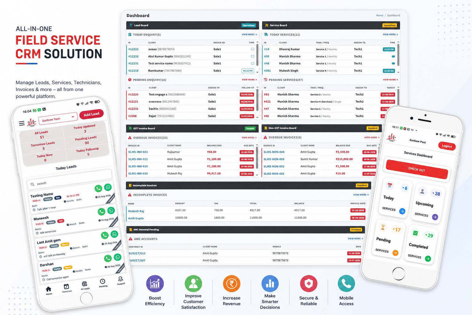 FollowUp Leads CRM Dashboard
